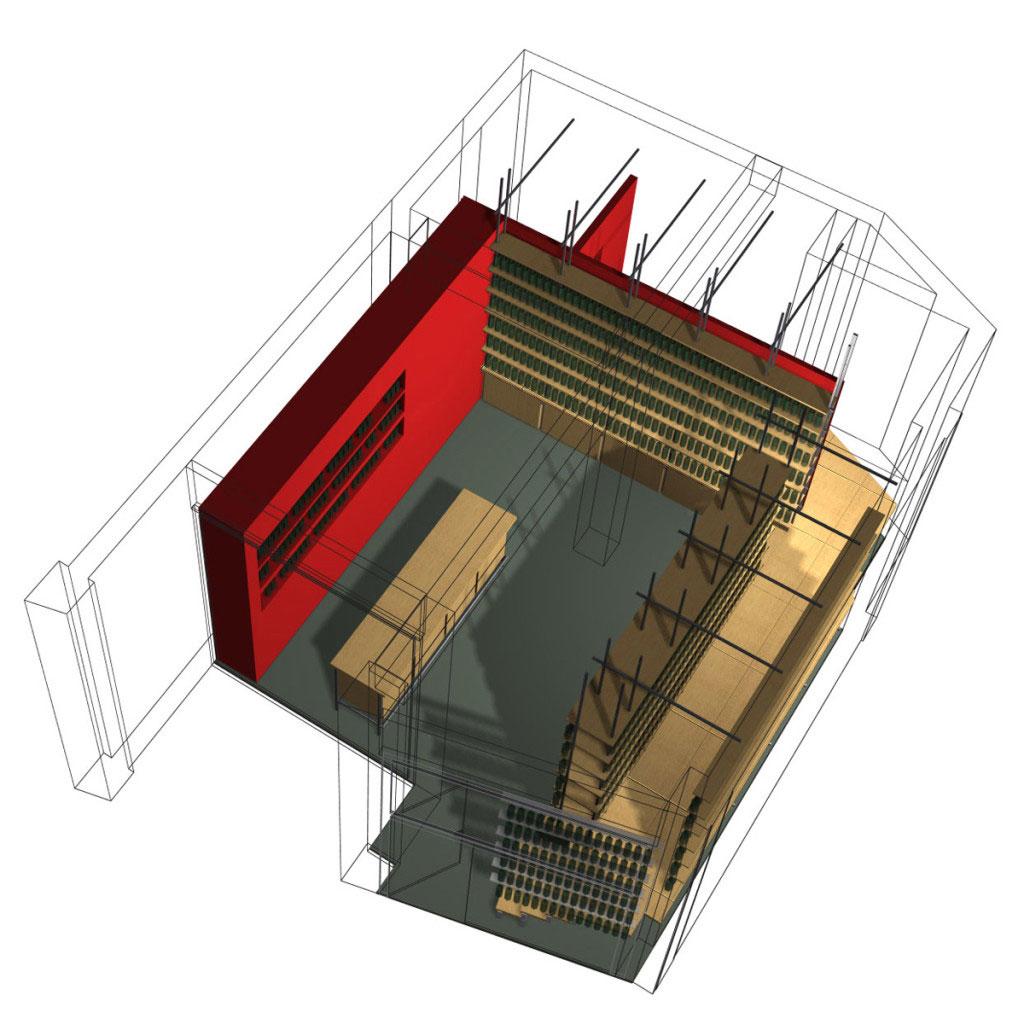 Wine Garage, Liquor Store, Kolonaki Philippos Photiadis Architecture